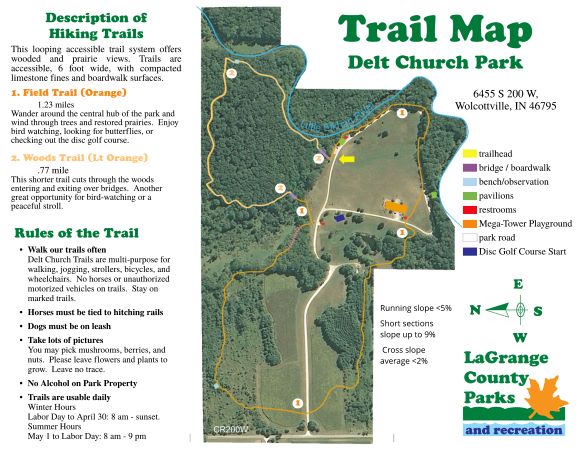 Delt Church Park Trail Map