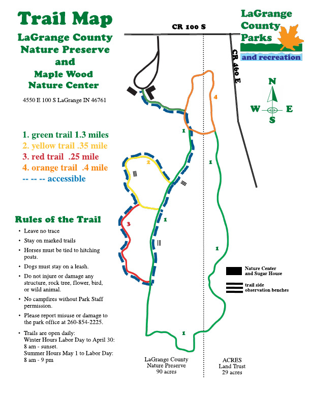 MAple Wood Trail Map