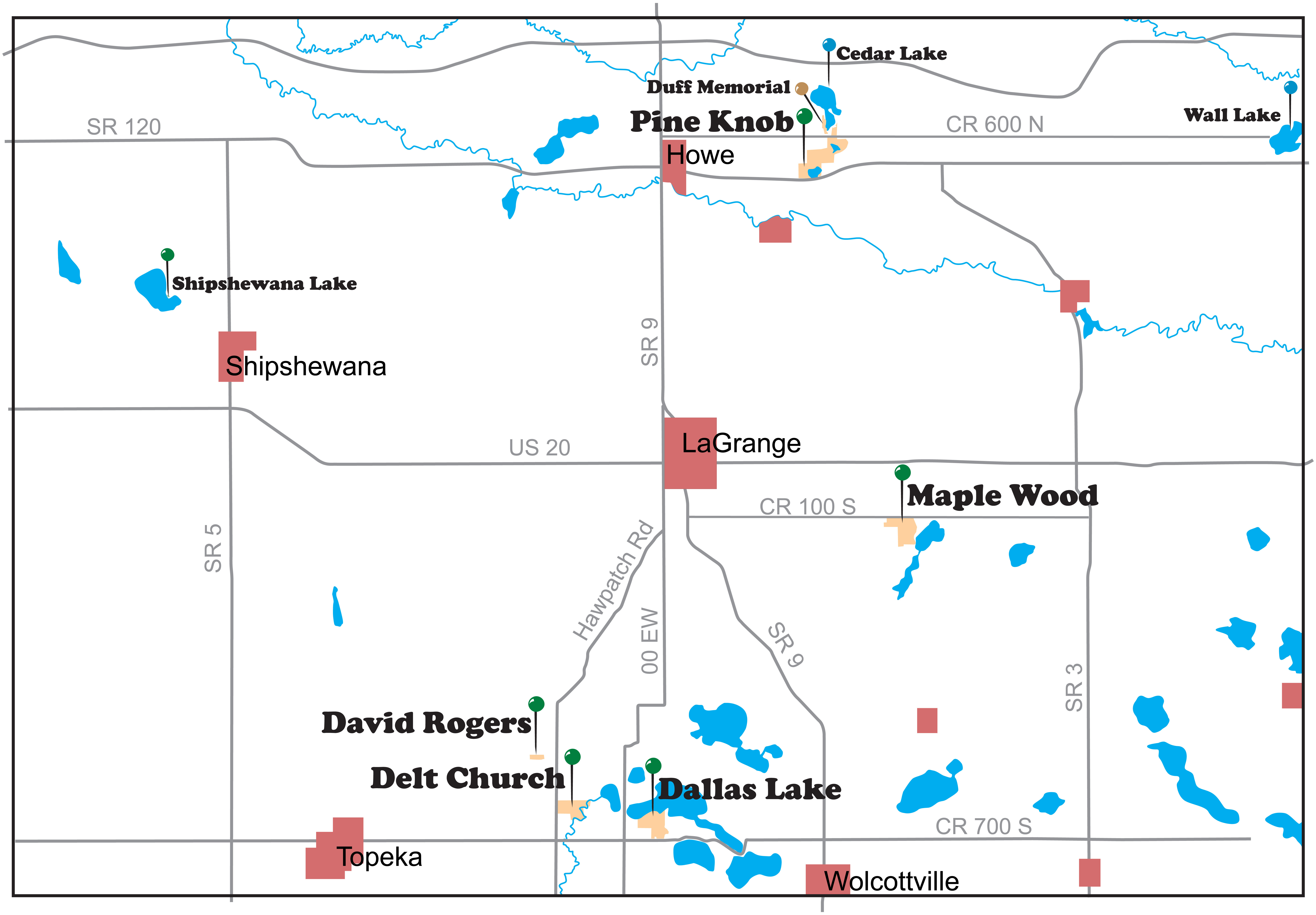 Parks county map